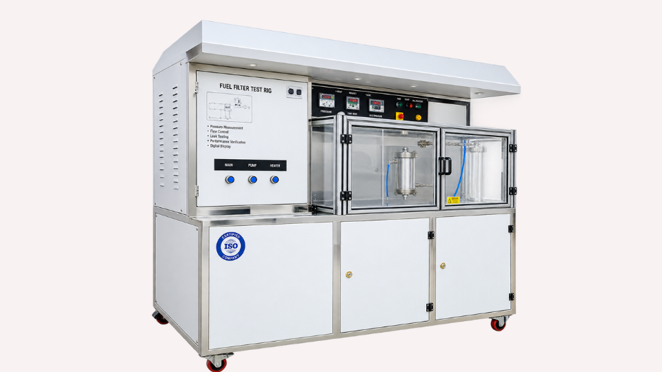 Fuel Filter Testing Machine manufacturer ISO 4020, JIS D & ISO 19438